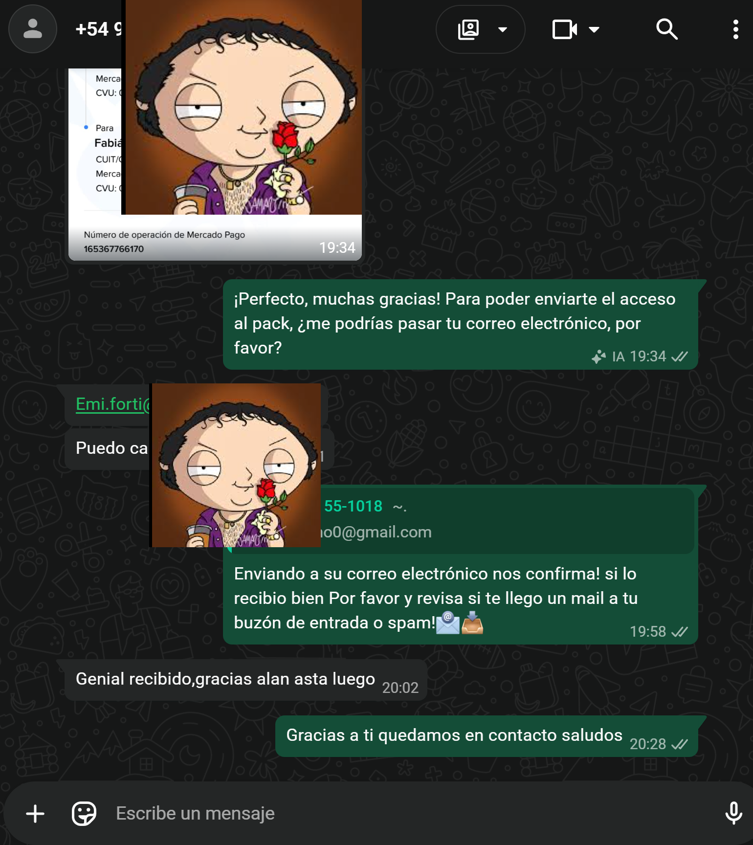 Pago verificado 2