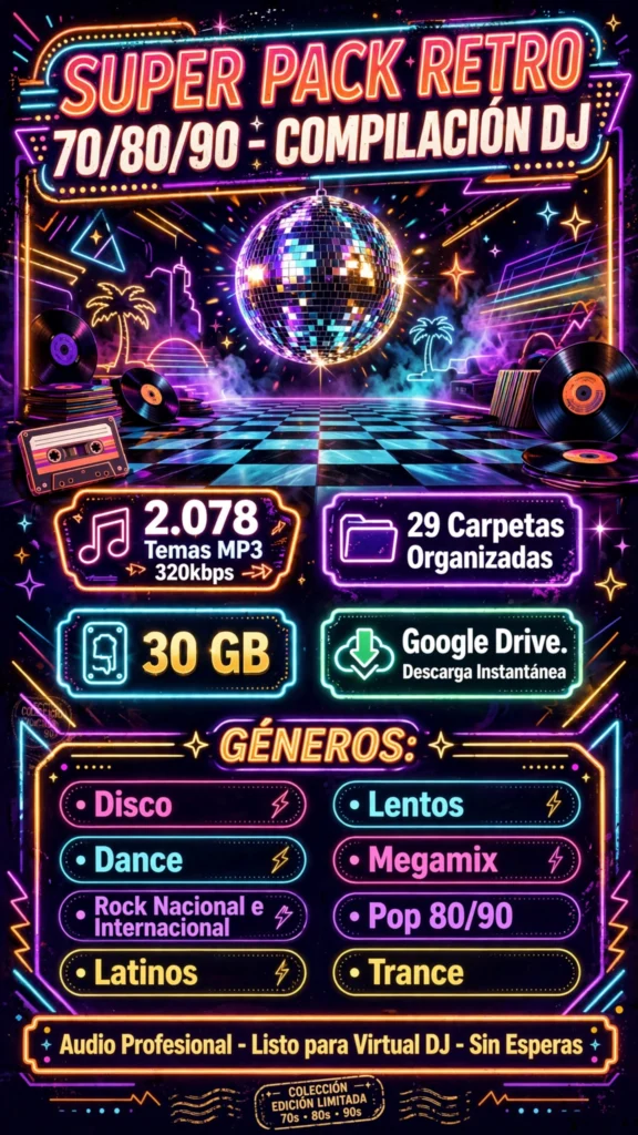 Pack retro remix 70 80 90